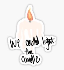 RENT Light My Candle Sticker
