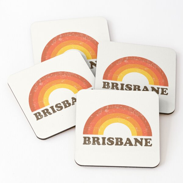 Item preview, Vintage Brisbane Vacation Souvenir Retro Rainbow designed and sold by Delightfully Cynical.