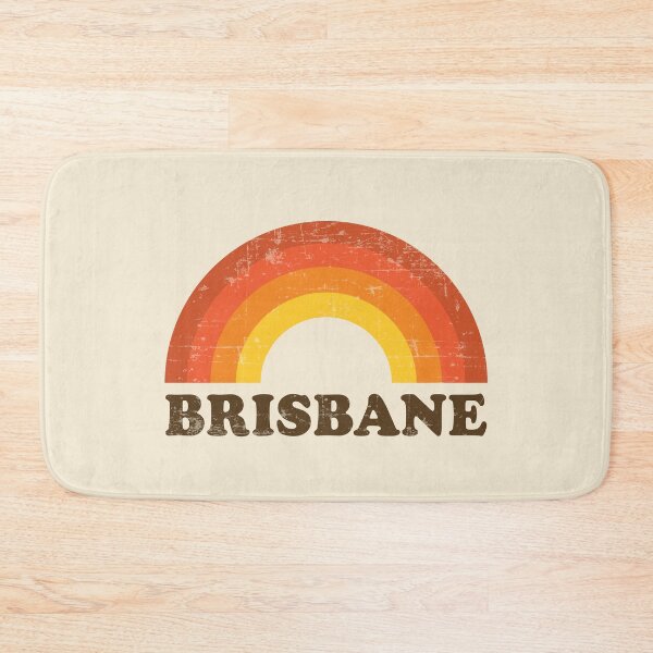 Item preview, Vintage Brisbane Vacation Souvenir Retro Rainbow designed and sold by Delightfully Cynical.