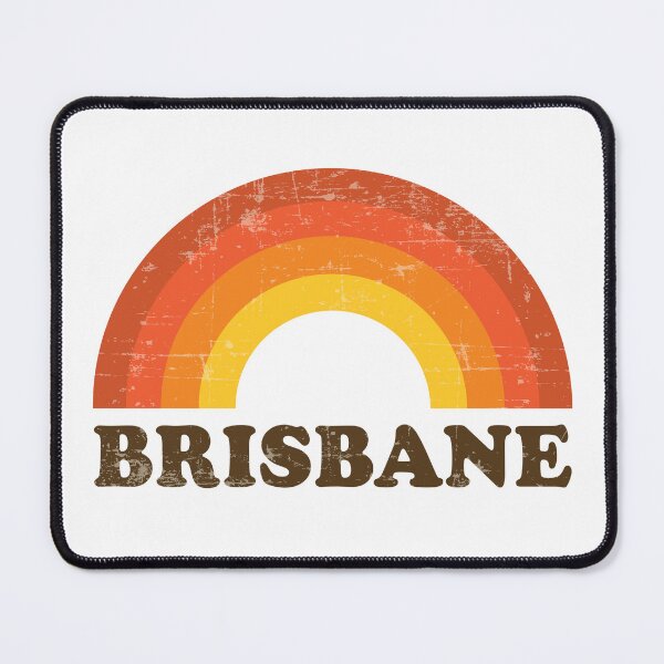 Item preview, Vintage Brisbane Vacation Souvenir Retro Rainbow designed and sold by Delightfully Cynical.