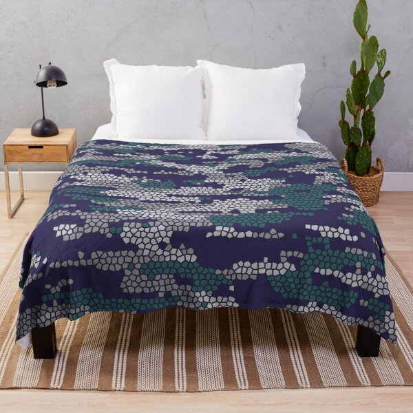 Item preview, Camo pattern - Teal dark blue sliver  designed and sold by Tshirtstory.