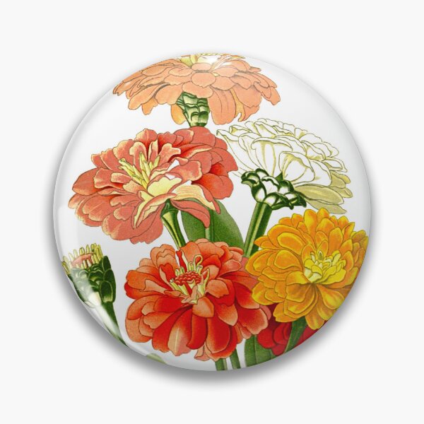 Item preview, Zinnia Elegans Mixed Colors Flower designed and sold by MochaMeli.