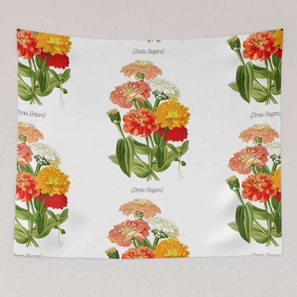Item preview, Zinnia Elegans Mixed Colors Flower designed and sold by MochaMeli.