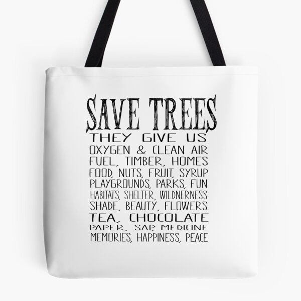 Item preview, Save Trees - they give us oxygen and clean air designed and sold by jitterfly.