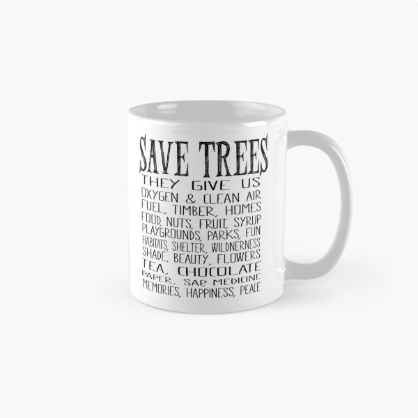 Item preview, Save Trees - they give us oxygen and clean air designed and sold by jitterfly.
