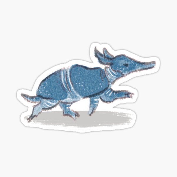 Walking Armadillo Sticker