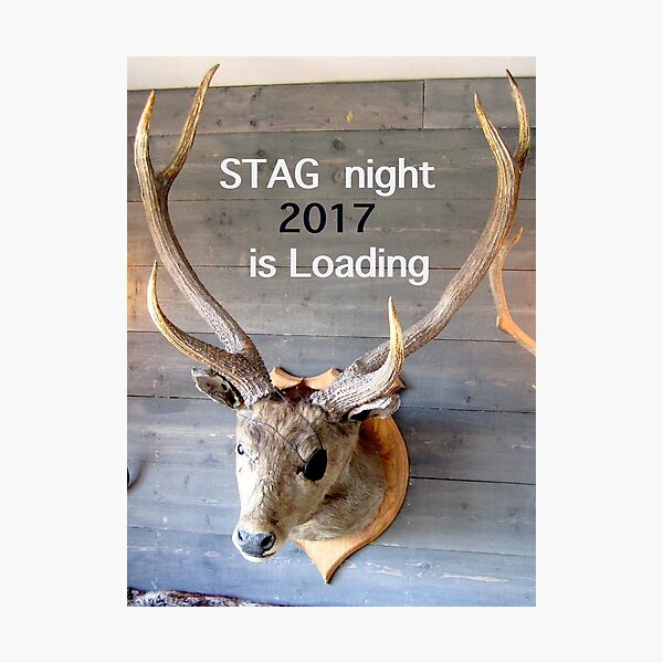Stag night 2017 is loading Photographic Print