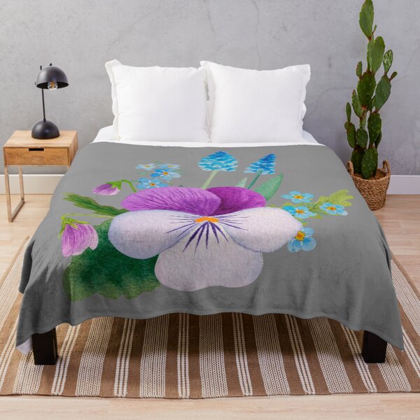 Item preview, Impatiens Wildflower Bouquet Watercolor designed and sold by Ashley-Luise.