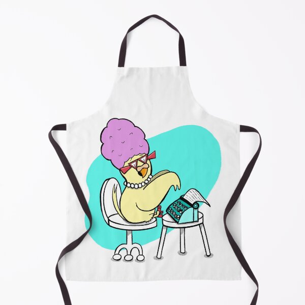 Item preview, Funny Retro Secretary Budgie designed and sold by HalloMolly.