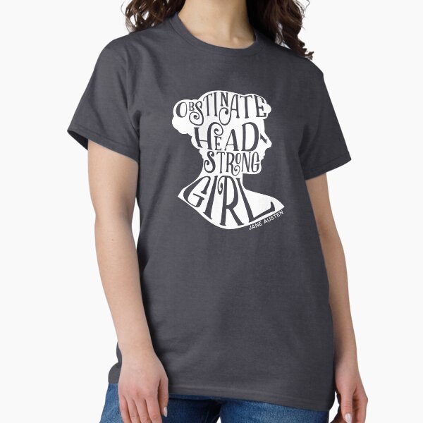 Item preview, Obstinate, Headstrong Girl Pride and Prejudice Jane Austen Quote Design designed and sold by Cate Hamilton.