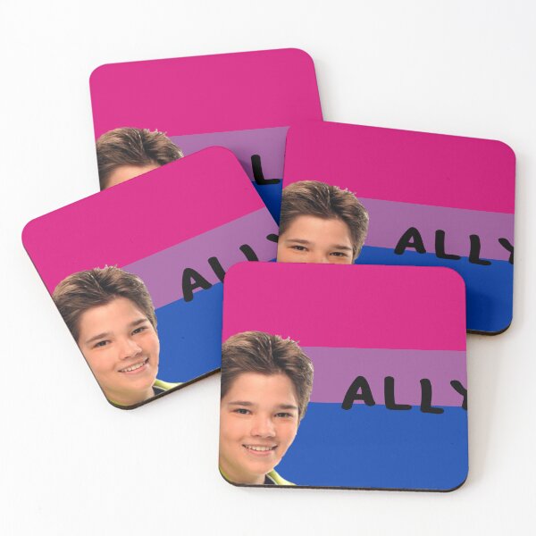 Item preview, bisexual ally bumber sticker designed and sold by pandastickers.