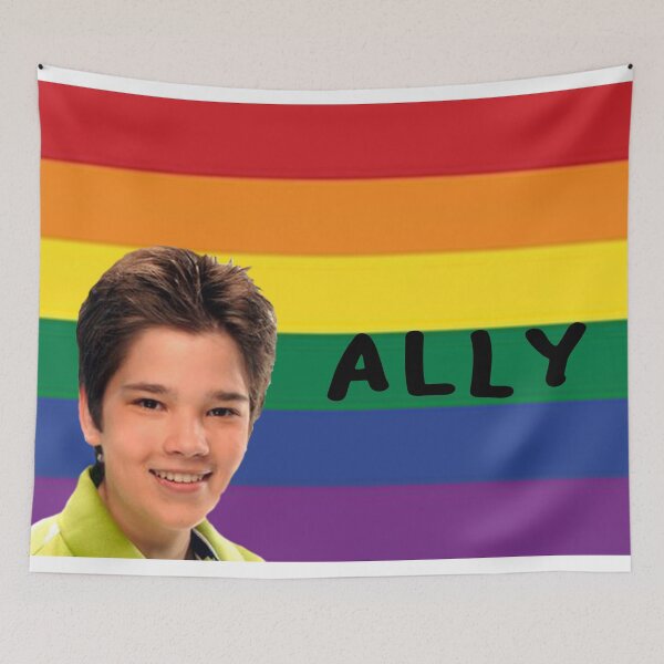 Item preview, lgbtq ally bumber sticker designed and sold by pandastickers.