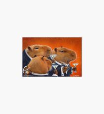 Will Bullas / art print / Capybara Club... / humor / animals Art Board
