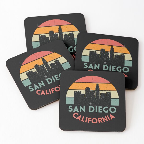 Item preview, San Diego California Vintage Sunset designed and sold by RedSparkle.