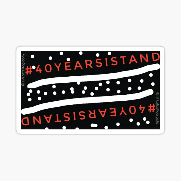 Item preview, #40YEARSISTAND - Polka Dot Lines  designed and sold by kinkatstyle.