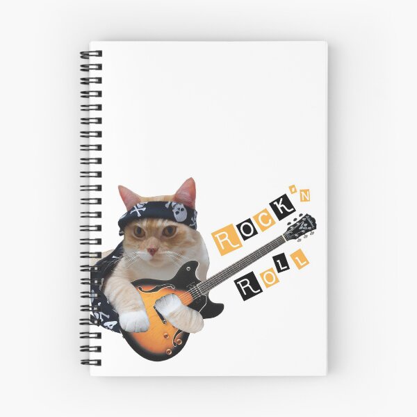 Item preview, Rock'n roll cat designed and sold by Letícia Matos.