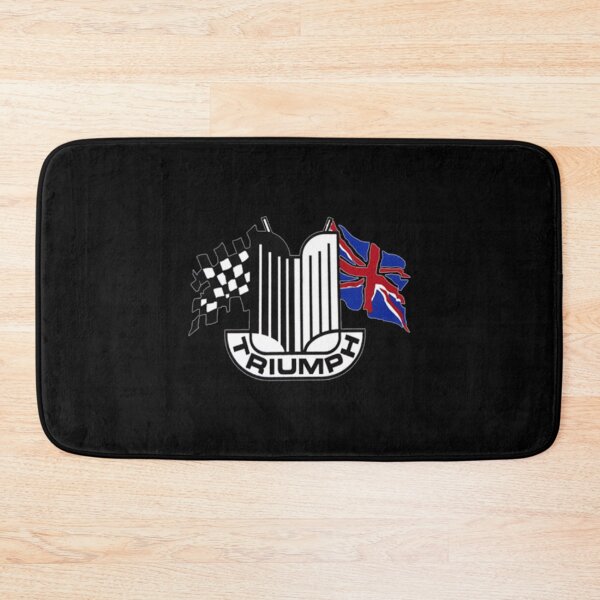 Item preview, Triumph Shield with Checkered Racing and British Flag Classic . designed and sold by gliuesievalr.
