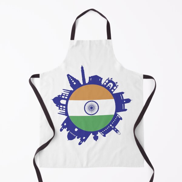 Item preview, India Skyline India Flag Delhi Mumbai Chennai Kolkata designed and sold by alltheprints.