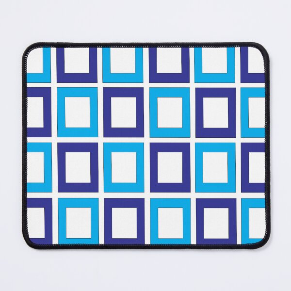 Item preview, Blue Dark Blue Geometric Square Pattern designed and sold by Nisha Prabhu.