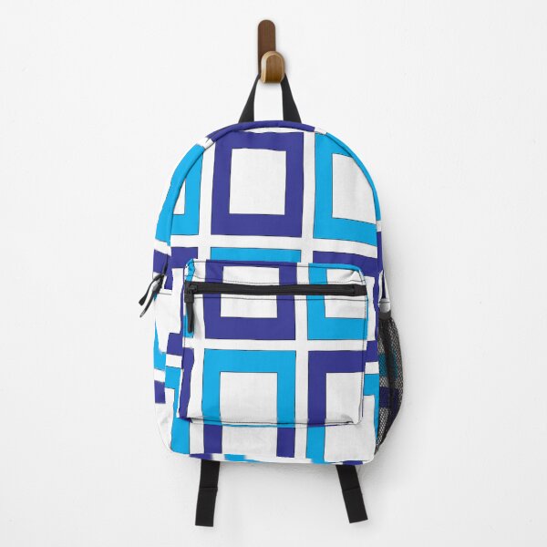 Item preview, Blue Dark Blue Geometric Square Pattern designed and sold by Nisha Prabhu.