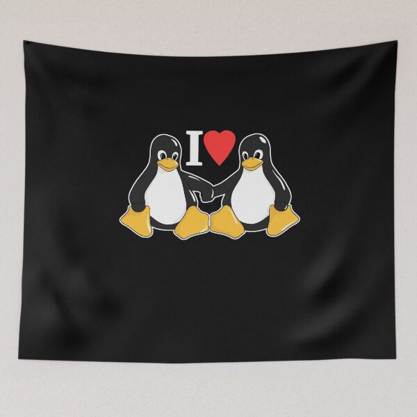 Item preview, I love my Linux Admin Penguin Hand in Hand designed and sold by Cedinho.