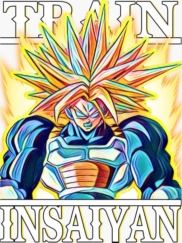 Train Insaiyan Super Saiyan Future Trunks saiyan armor Sticker