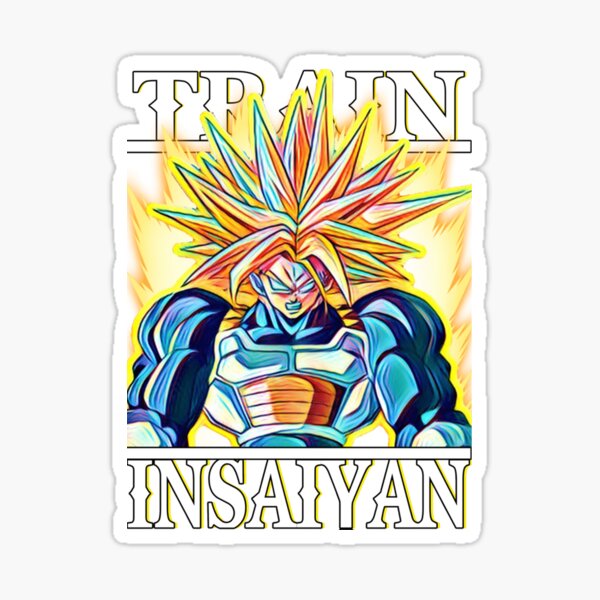 Train Insaiyan Super Saiyan Future Trunks Bojack movie Sticker for Sale by  Wicked Designs