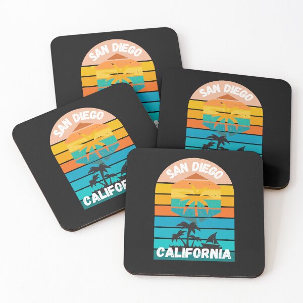 Item preview, San Diego California Vintage Sunset designed and sold by RedSparkle.
