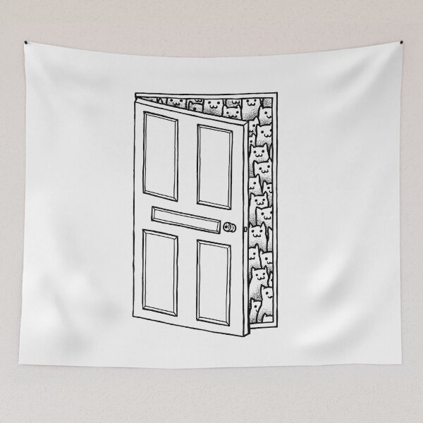 Item preview, Cat door designed and sold by PopcornpunkART.