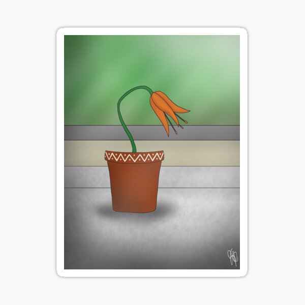 No. 12 - Sad Plant Sticker