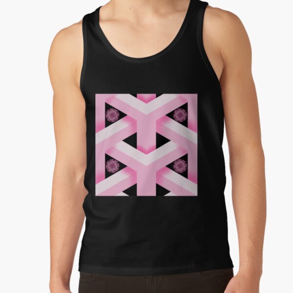 Pink Mandala in Seamless Paradox World Tank Top