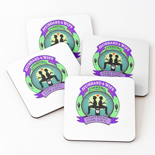Item preview, HUSBAND & WIFE FISHING PARTNERS FOR LIFE designed and sold by cgullart.