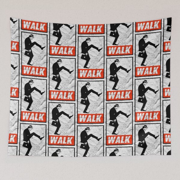 Item preview, Funny Walk - Black Distressed Look designed and sold by risible.