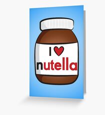 I <3 Nutella Greeting Card