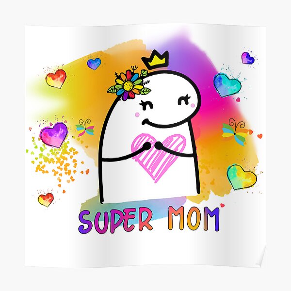 Flork Mom Sunflower Poster For Sale By Utopiaxd Redbubble 