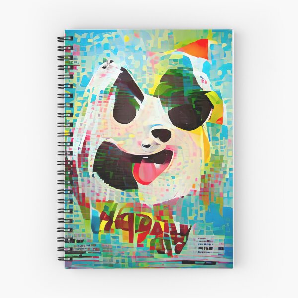 Item preview, Happy Panda Poster Abstract designed and sold by DiscoGypsyFish.