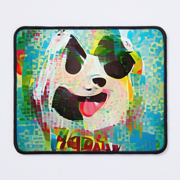 Item preview, Happy Panda Poster Abstract designed and sold by DiscoGypsyFish.