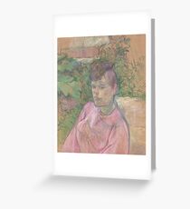 Henri De Toulouse Lautrec - Woman In The Garden Of Monsieur Forest Greeting Card