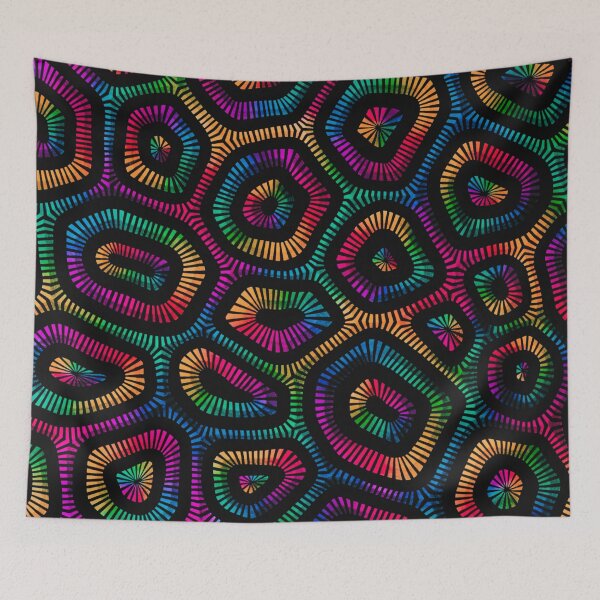 Item preview, home decor embriodery multicolor pattern designed and sold by cutecrazytshirt.