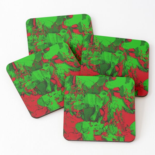 Item preview, Bright modern green red pattern - abstract art designed and sold by fowons.