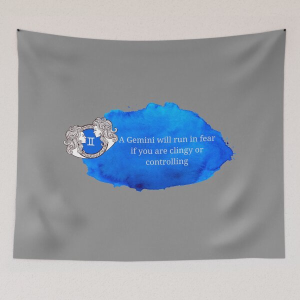 Item preview, Traits of The Gemini - A Gemini will run in fear if you are clingy or controlling. designed and sold by CatsWCleavers.