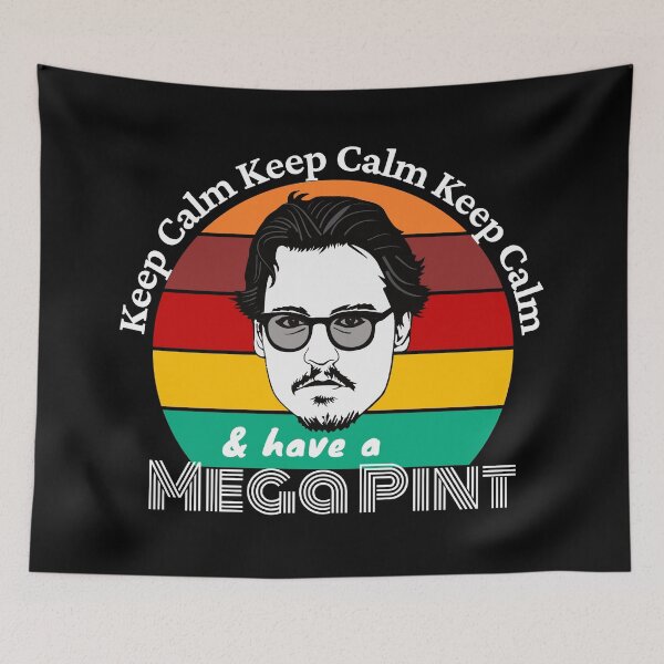 Item preview, Keep Calm & have a Mega Pint - Johnny Depp designed and sold by Denis Epanov.