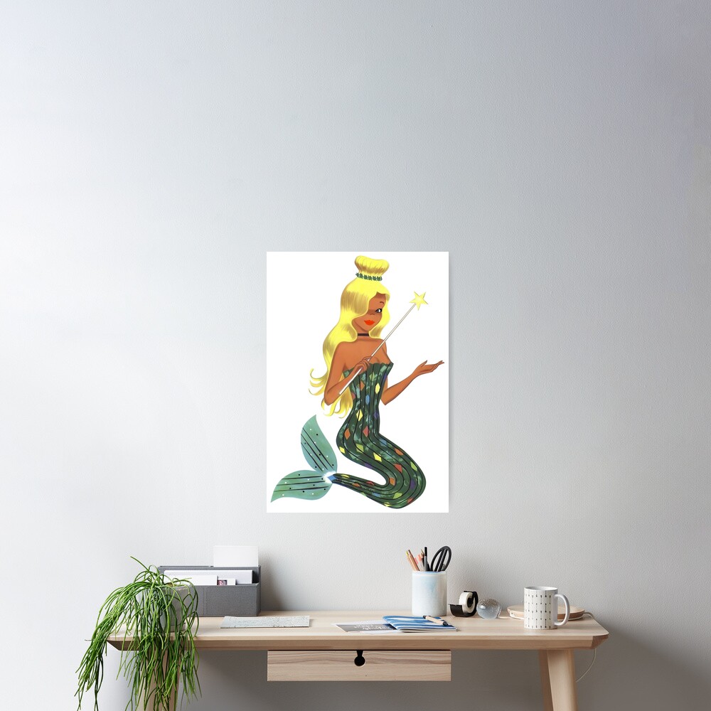 "1951 Chicken of the Sea Canned Tuna Mermaid Mascot" Poster for Sale by
