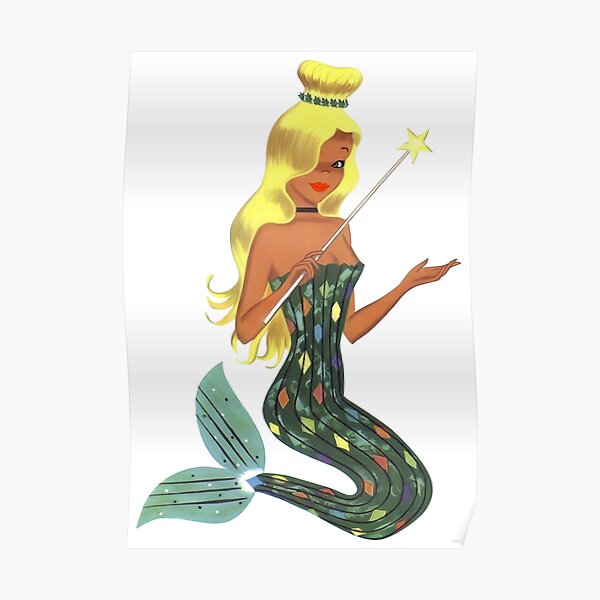 "1951 Chicken of the Sea Canned Tuna Mermaid Mascot" Poster for Sale by