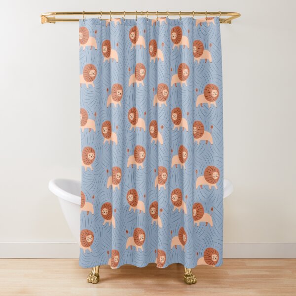 Lion pattern design Shower Curtain