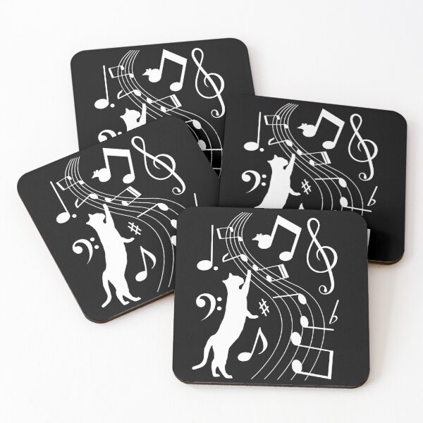 Item preview, Music Notes Cat and Mouse designed and sold by Printshac.