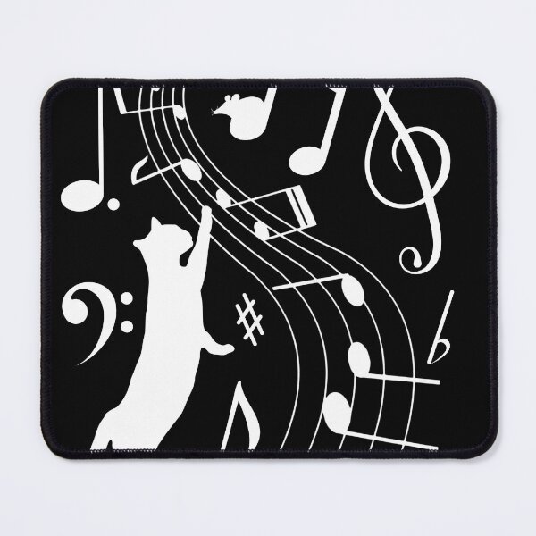 Item preview, Music Notes Cat and Mouse designed and sold by Printshac.
