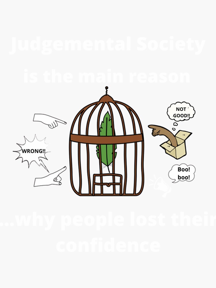 "No Judgement" Sticker by ThanhHuyenCRV Redbubble