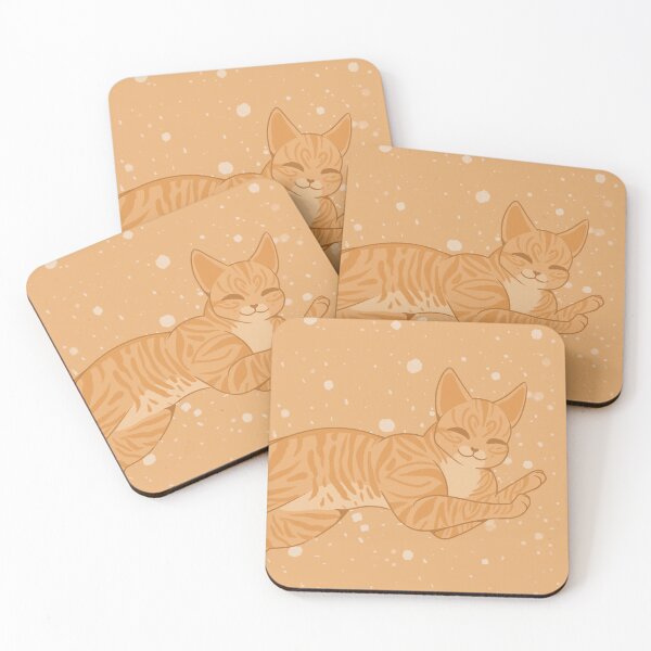 Item preview, Happy sleepy orange tabby cat designed and sold by Kristoffersson.