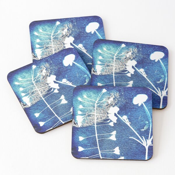 Item preview, Buttercup and sheperd's purse cyanotype designed and sold by windflowermood.